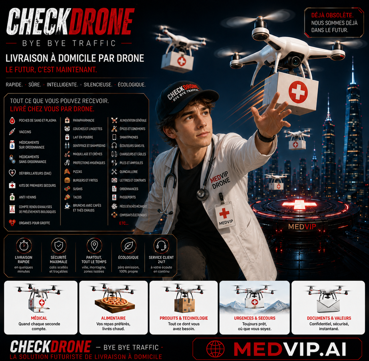 Drones médicaux